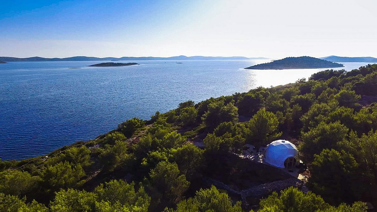 Glamping on an uninhabited island