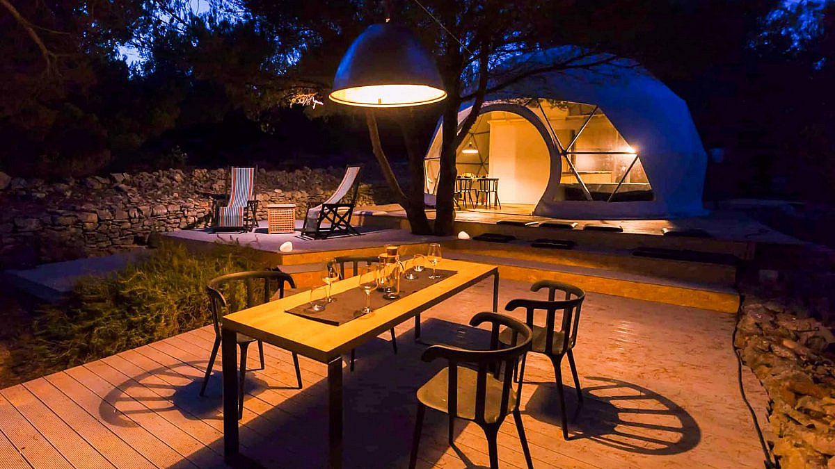 Glamping on an uninhabited island