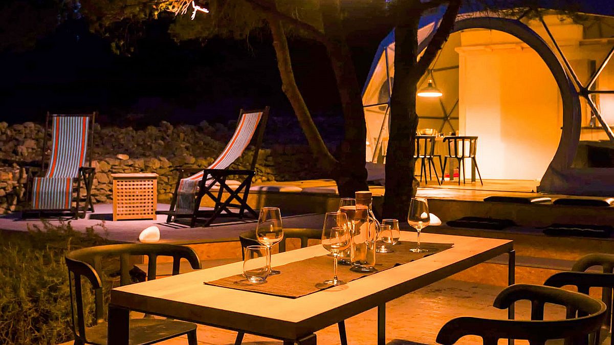 Glamping on an uninhabited island