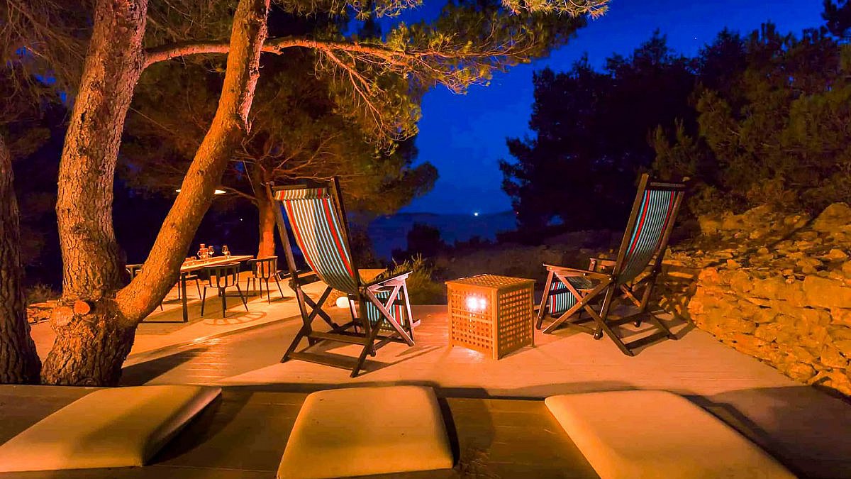 Glamping on an uninhabited island